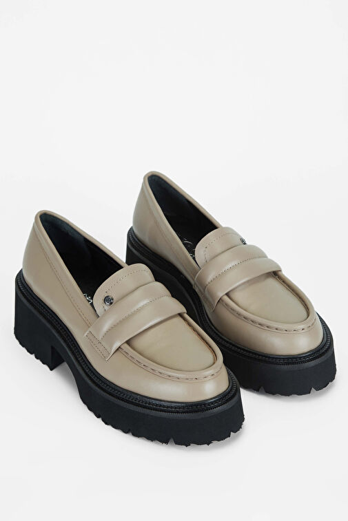 Tamer Tanca Vizon Kadın Deri Loafer 33 5010 BN AYK SK23/24 - Görsel 3