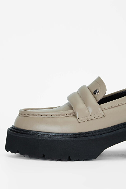 Tamer Tanca Vizon Kadın Deri Loafer 33 5010 BN AYK SK23/24 - Görsel 4