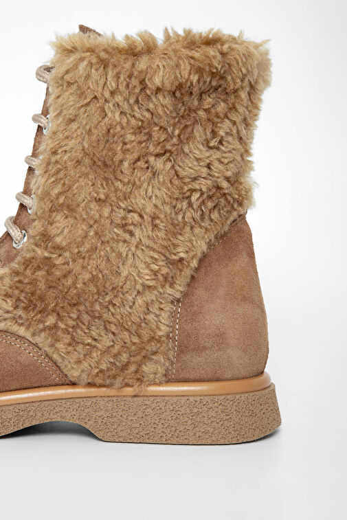 Tamer Tanca Kadın Hakiki Deri Vizon Casual Bot - Görsel 6