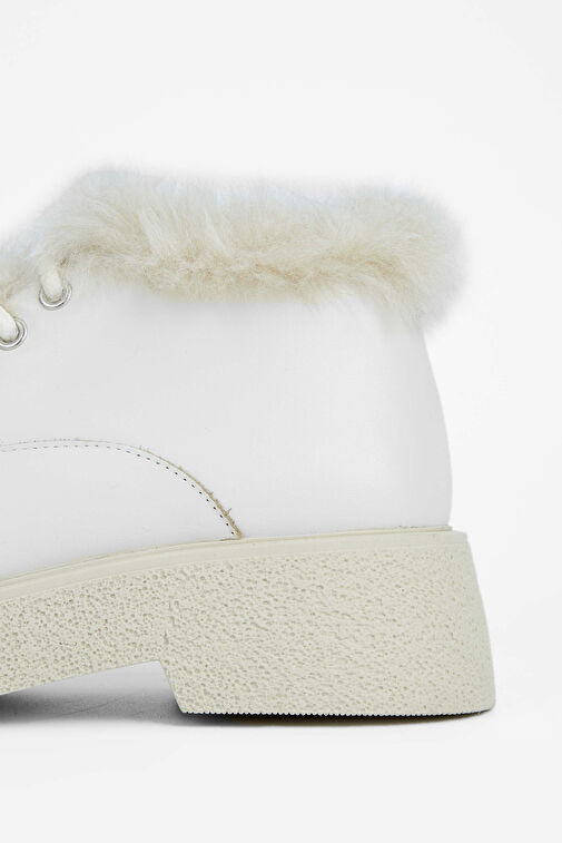 Tamer Tanca Kadın Hakiki Deri Bej Casual Bot - Görsel 5