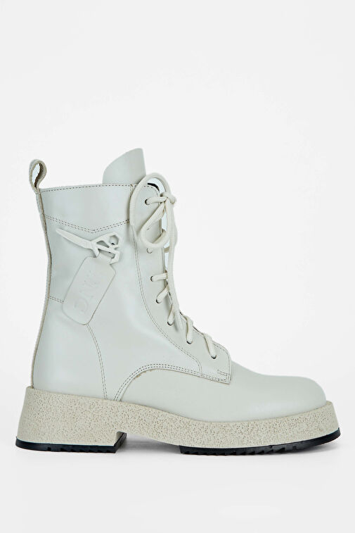 Tamer Tanca Kadın Hakiki Deri Kırık Beyaz Casual Bot - Görsel 2