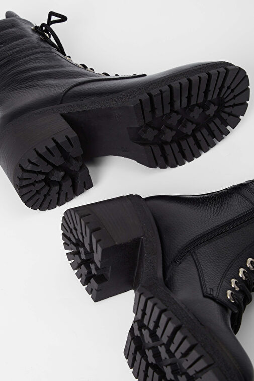 Tamer Tanca Kadın Hakiki Deri Siyah Casual Bot - Görsel 7