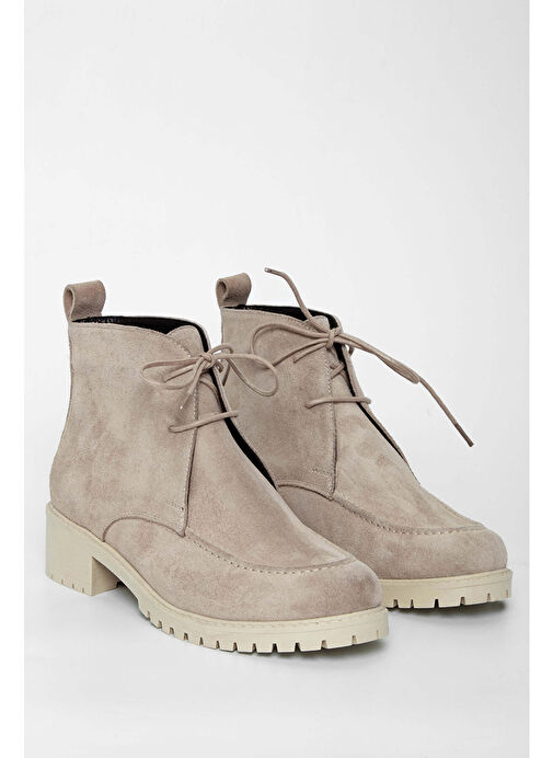 Tamer Tanca Kadın Hakiki Deri Vizon Casual Bot - Görsel 4