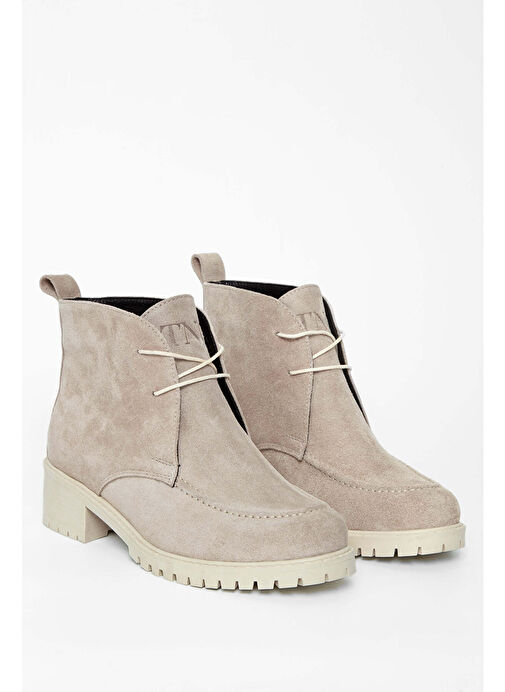 Tamer Tanca Kadın Hakiki Deri Vizon Casual Bot - Görsel 5