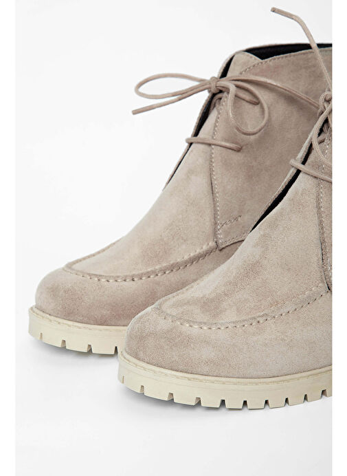 Tamer Tanca Kadın Hakiki Deri Vizon Casual Bot - Görsel 6