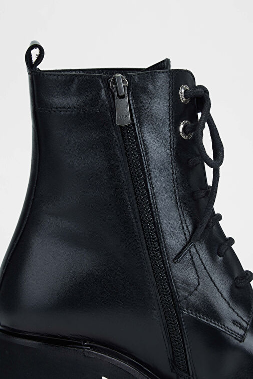 Tamer Tanca Kadın Hakiki Deri Siyah Deri Casual Bot - Görsel 6