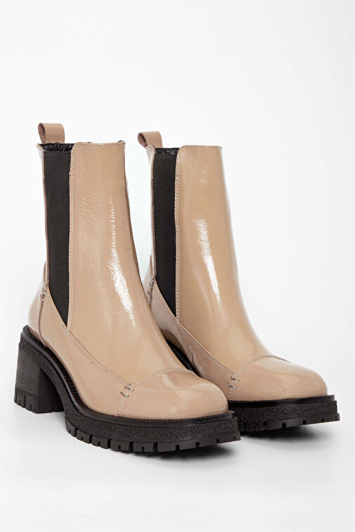 Tamer Tanca Kadın Hakiki Deri Vizon Rugan Casual Bot - Görsel 3