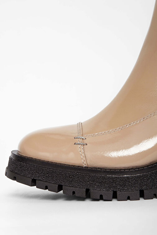 Tamer Tanca Kadın Hakiki Deri Vizon Rugan Casual Bot - Görsel 5