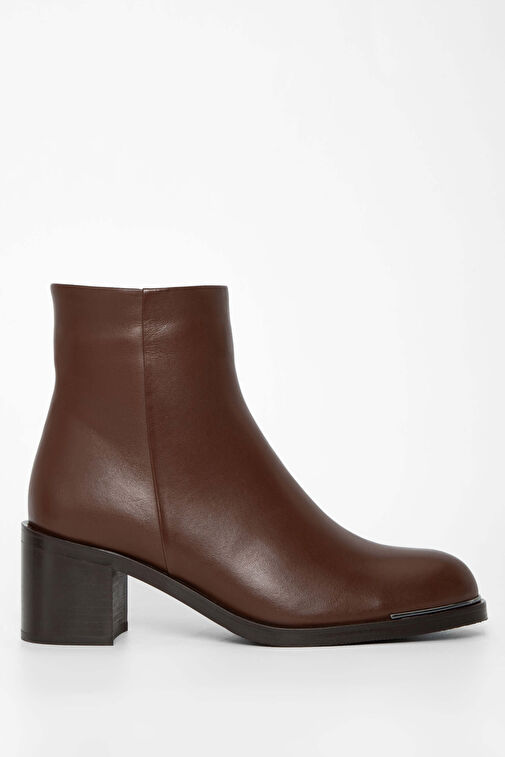 Tamer Tanca Kadın Hakiki Deri Kahverengi Casual Bot - Görsel 2