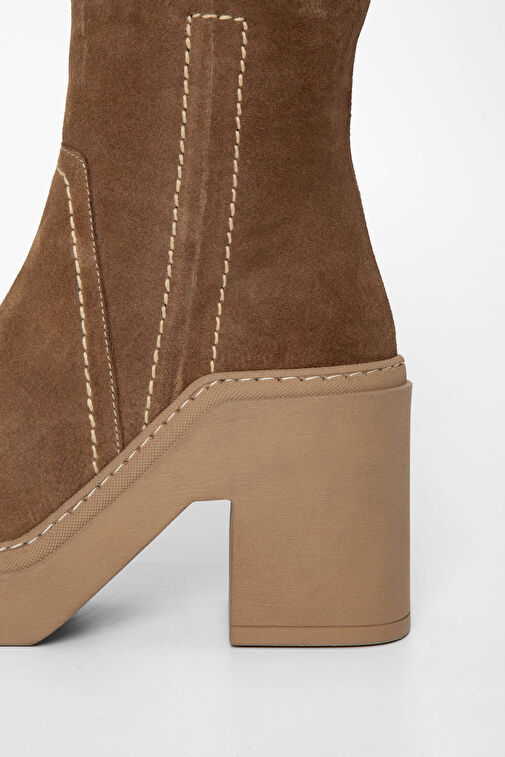 Tamer Tanca Kadın Hakiki Deri Vizon Casual Bot - Görsel 5