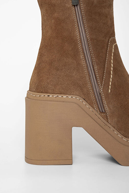 Tamer Tanca Kadın Hakiki Deri Vizon Casual Bot - Görsel 6