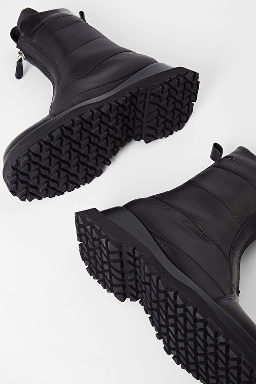 Tamer Tanca Kadın Hakiki Deri Siyah Deri Casual Bot - Görsel 7