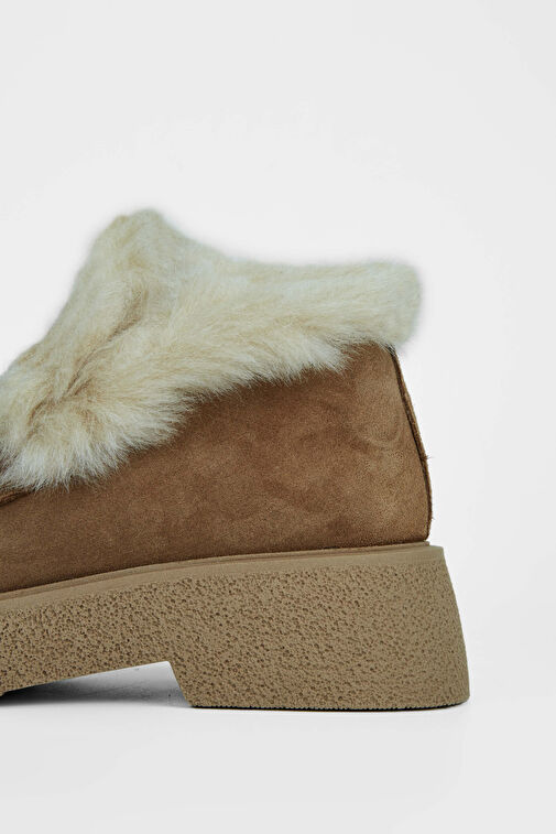 Tamer Tanca Kadın Hakiki Deri Kahverengi Casual Bot - Görsel 6