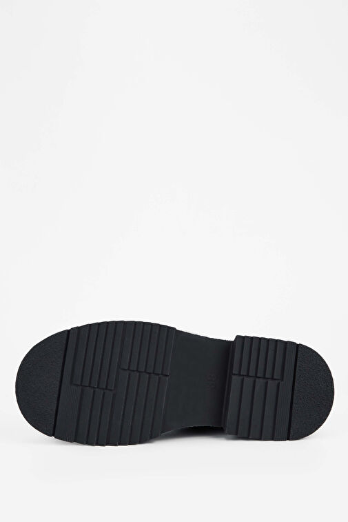 Tamer Tanca Kadın Hakiki Deri Siyah Süet Casual Bot - Görsel 7