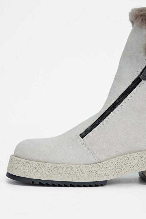 Tamer Tanca Kadın Hakiki Deri Taş Süet Casual Bot - Görsel 5