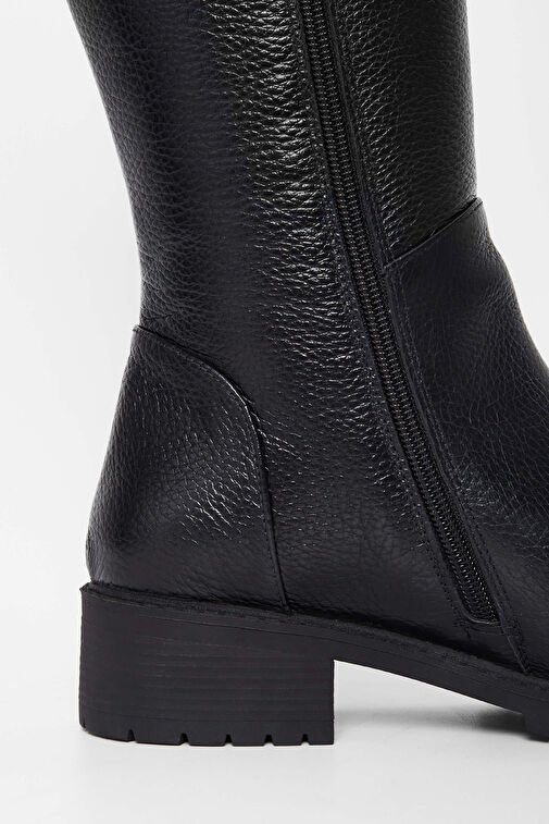 Tamer Tanca Kadın Hakiki Deri Siyah Casual Çizme - Görsel 7