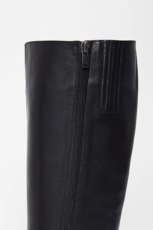 Tamer Tanca Kadın Hakiki Deri Siyah Deri Casual Çizme - Görsel 7