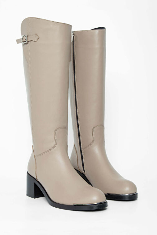 Tamer Tanca Kadın Hakiki Deri Vizon Casual Çizme - Görsel 3