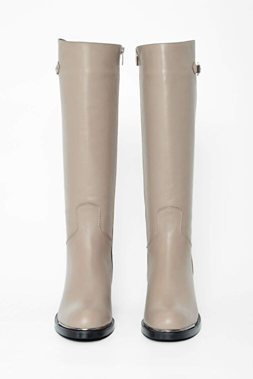 Tamer Tanca Kadın Hakiki Deri Vizon Casual Çizme - Görsel 4