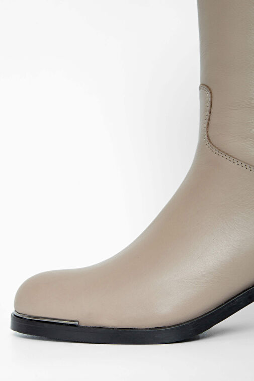 Tamer Tanca Kadın Hakiki Deri Vizon Casual Çizme - Görsel 5