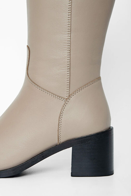 Tamer Tanca Kadın Hakiki Deri Vizon Casual Çizme - Görsel 6