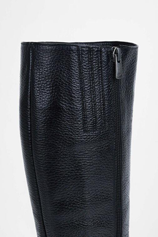 Tamer Tanca Kadın Hakiki Deri Siyah Casual Çizme - Görsel 6