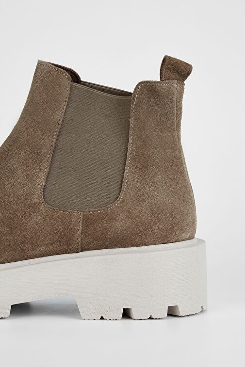 Valmenti Kadın Vizon Süet Hakiki Deri Casual Bot - Görsel 6