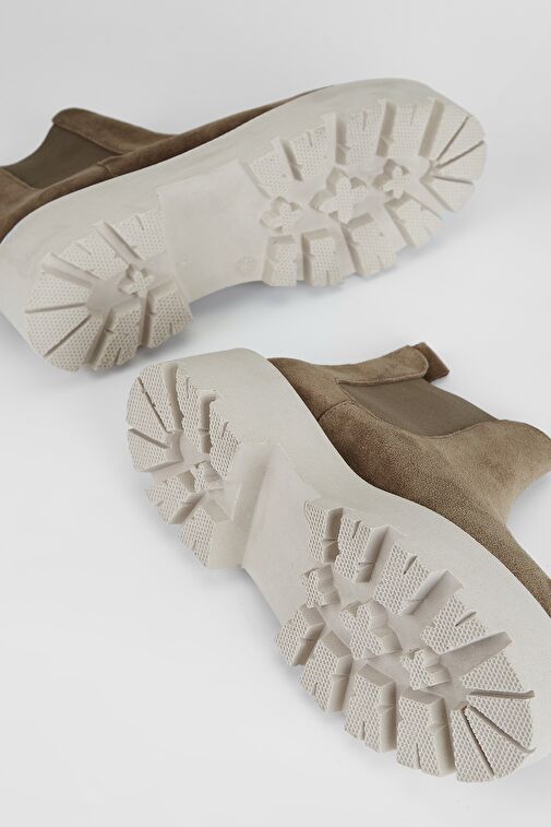 Valmenti Kadın Vizon Süet Hakiki Deri Casual Bot - Görsel 7