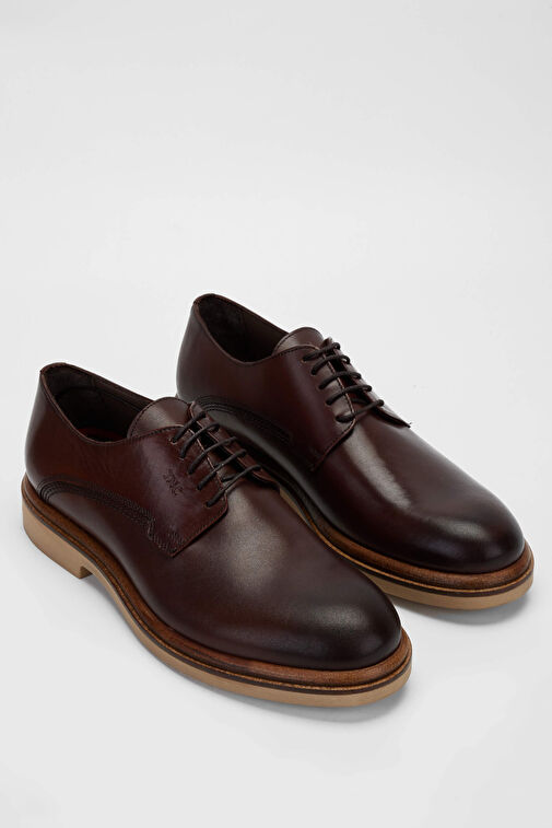 Tamer Tanca Erkek Hakiki Deri Kahverengi Casual Ayakkabı - Görsel 3