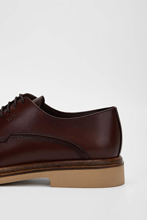 Tamer Tanca Erkek Hakiki Deri Kahverengi Casual Ayakkabı - Görsel 5