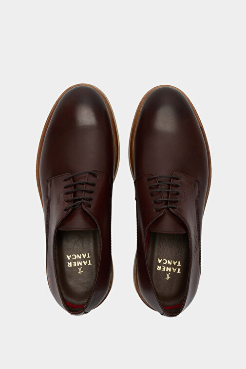 Tamer Tanca Erkek Hakiki Deri Kahverengi Casual Ayakkabı - Görsel 6