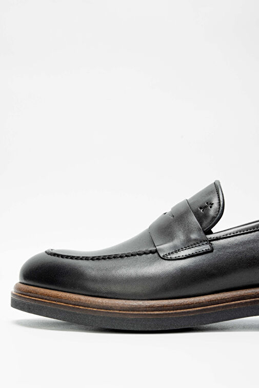 Tamer Tanca Siyah Erkek Deri Loafer 537 3258 ERK AYK SK23/24 - Görsel 2