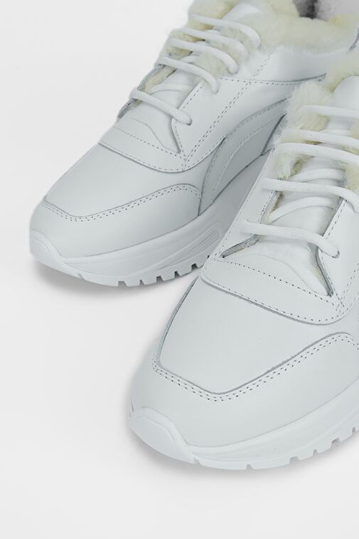 Valmenti Kadın Beyaz Hakiki Deri Sneakers & Spor Ayakkabı - Görsel 4