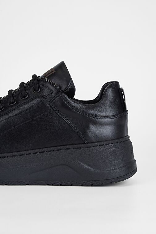 Valmenti Stellarion Kadın Siyah Hakiki Deri Sneakers & Spor Ayakkabı - Görsel 6