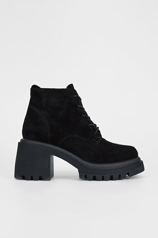 Valmenti Vega Kadın Siyah Süet Hakiki Deri Casual Bot - Görsel 2