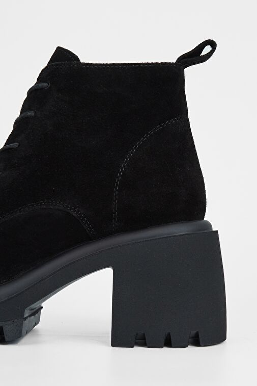 Valmenti Vega Kadın Siyah Süet Hakiki Deri Casual Bot - Görsel 6