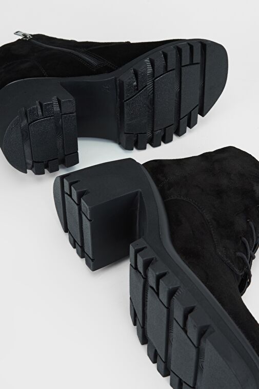 Valmenti Vega Kadın Siyah Süet Hakiki Deri Casual Bot - Görsel 7