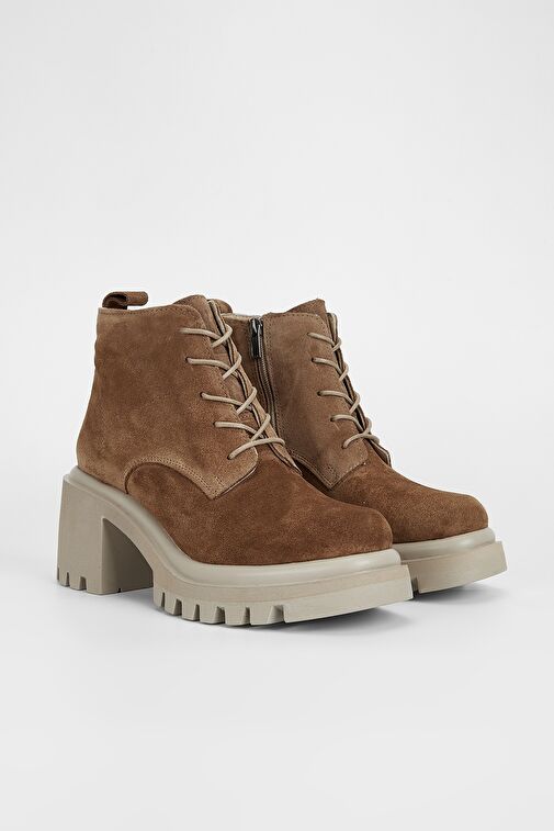 Valmenti Vega Kadın Tütün Süet Hakiki Deri Casual Bot - Görsel 3