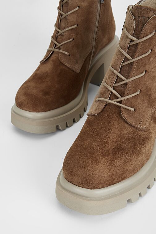 Valmenti Vega Kadın Tütün Süet Hakiki Deri Casual Bot - Görsel 4