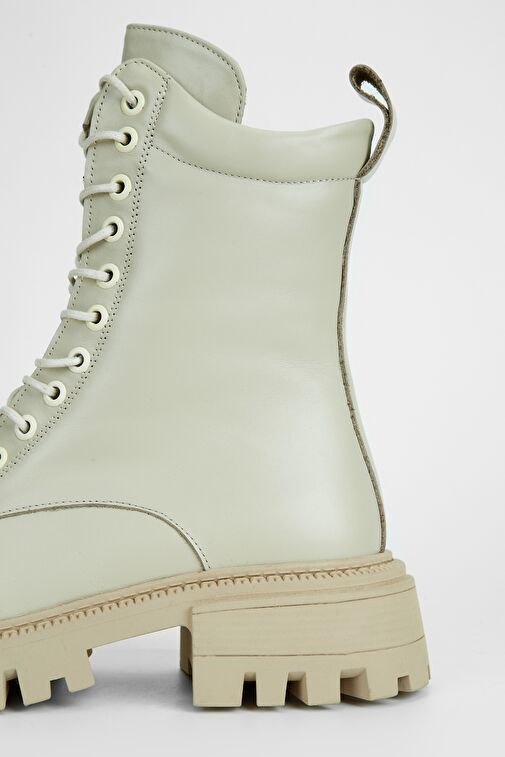 Valmenti Kadın Bej Hakiki Deri Casual Bot - Görsel 6