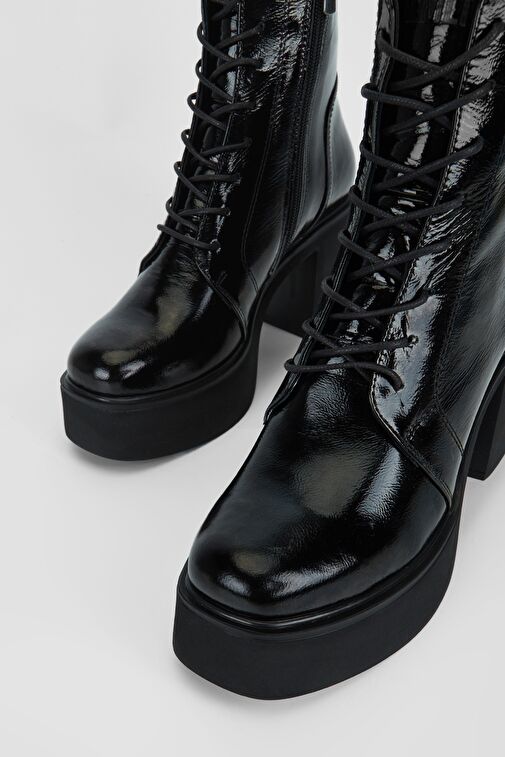 Valmenti Kadın SIYAH KRSK RGN Hakiki Deri Casual Bot - Görsel 4