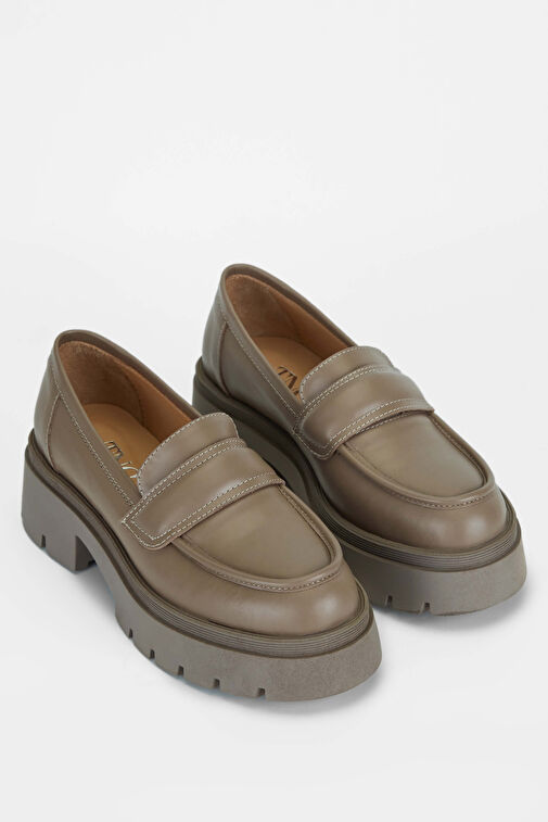 Tamer Tanca Kadın Hakiki Deri Vizon Casual Ayakkabı - Görsel 3