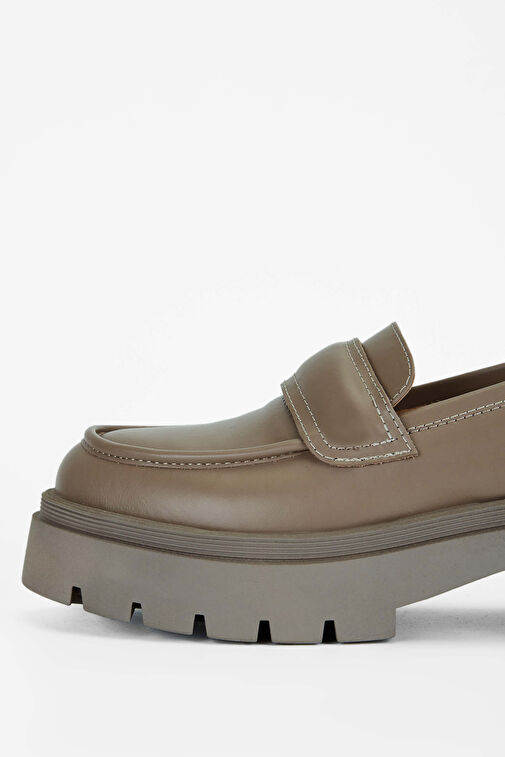 Tamer Tanca Kadın Hakiki Deri Vizon Casual Ayakkabı - Görsel 4