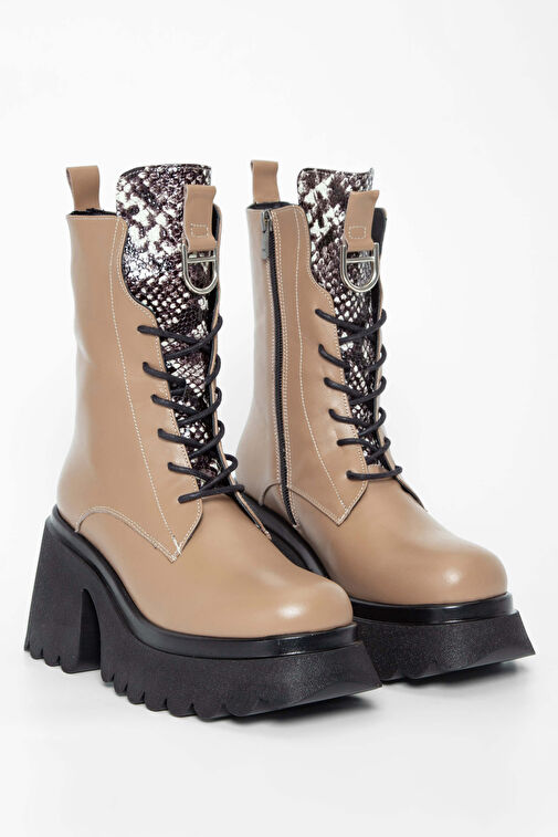 Tamer Tanca Kadın Hakiki Deri Vizon Casual Bot - Görsel 3