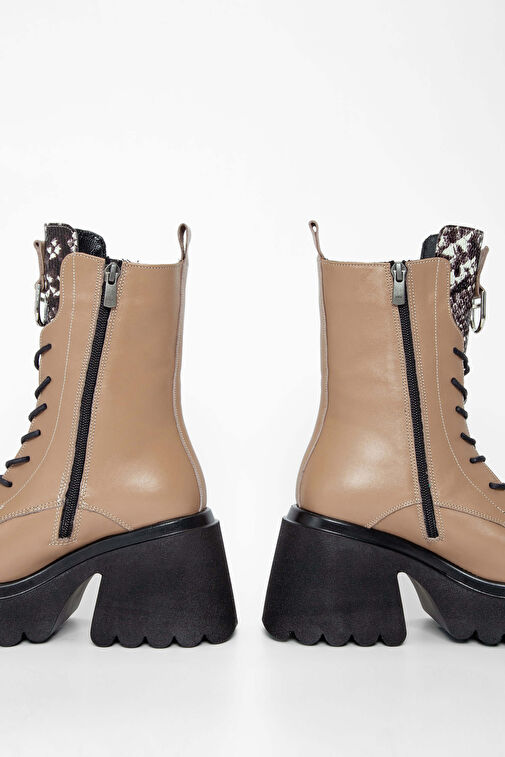 Tamer Tanca Kadın Hakiki Deri Vizon Casual Bot - Görsel 6