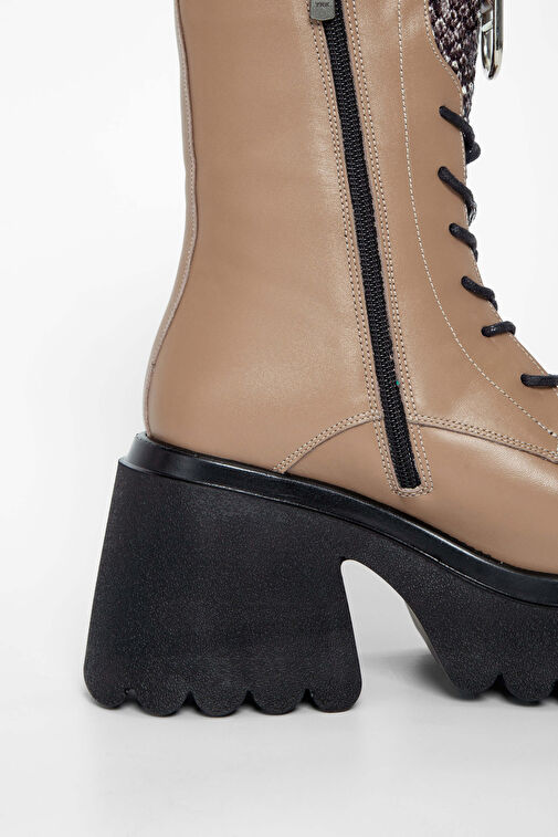 Tamer Tanca Kadın Hakiki Deri Vizon Casual Bot - Görsel 7