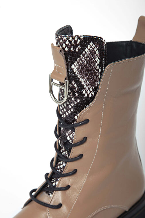 Tamer Tanca Kadın Hakiki Deri Vizon Casual Bot - Görsel 8