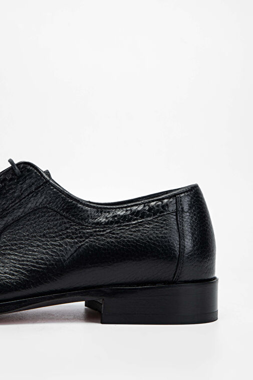 Tamer Tanca Erkek Hakiki Deri Siyah Klasik Ayakkabı - Görsel 6