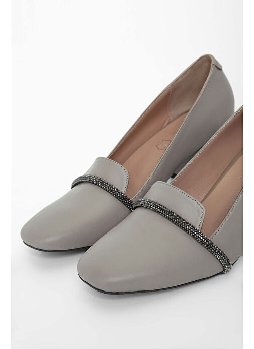 Tamer Tanca Kadın Hakiki Deri Vizon Topuklu Ayakkabı - Görsel 4