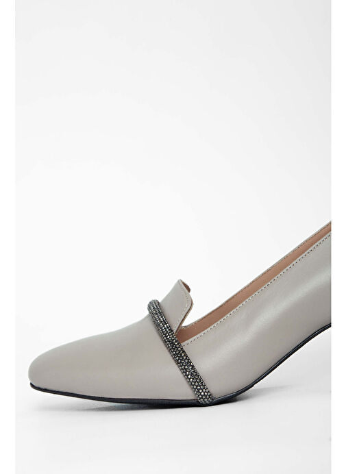 Tamer Tanca Kadın Hakiki Deri Vizon Topuklu Ayakkabı - Görsel 5